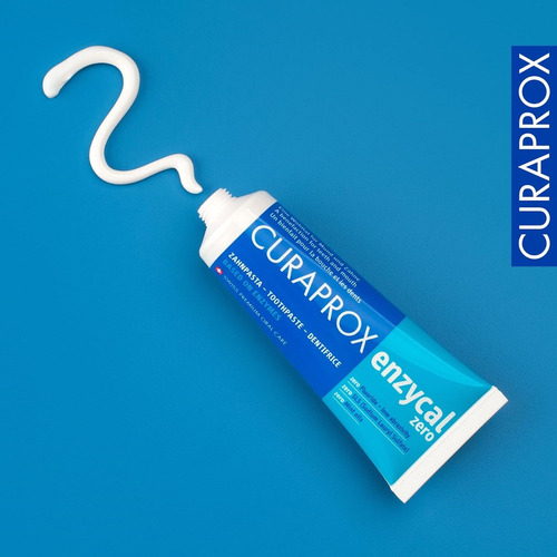 Pasta Dental Curaprox Enzycal Zero Sin De Flour Protege Boca