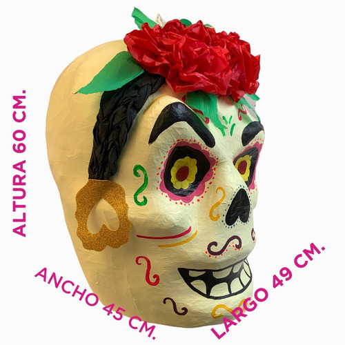 Imagen 3 de 3 de Piñata Calavera Frida