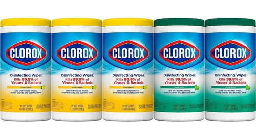 Toallitas Desinfectantes Clorox Elimina Virus Bacterias Paño