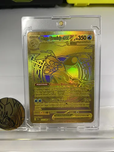 Mega Greninja Ex 122/086 Dourado Caos Ascendente Nm Perfeita