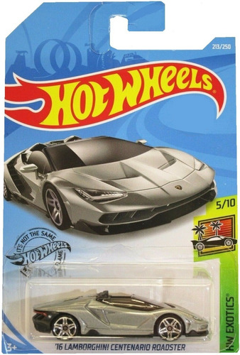  Lamborghini Centenario Roadster 2016 #213 Hot Wheels Plata!