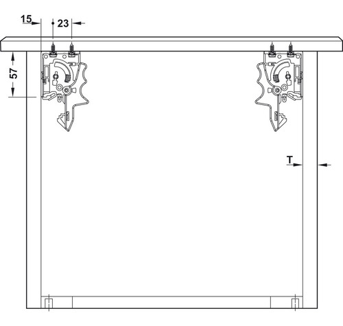 Corrediça Para Gaveta Invisa Gt2 Extraçâo Total 350mm Hafele