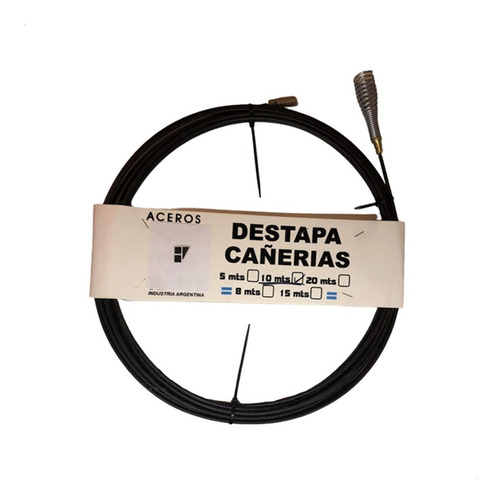 Destapa Cañerias Con Cable De Acero Y Punta De Acero 10 Mts*