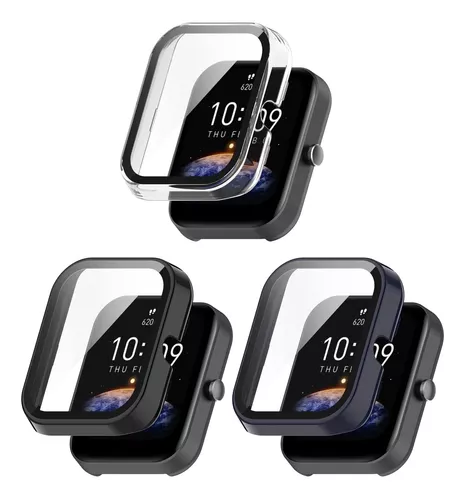 Funda Rigida + Protector Pantalla Para Amazfit Bip 3 Pro Transparente con  Ofertas en Carrefour