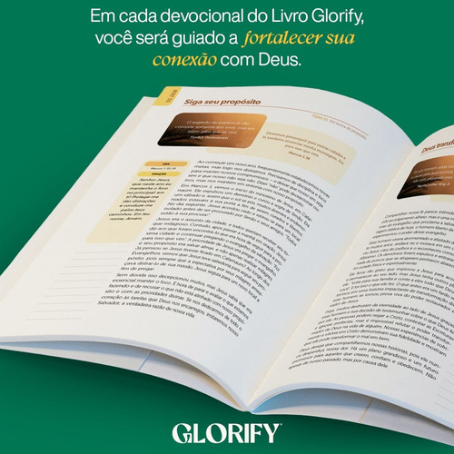 Glorify 365 Devocionais Para Uma Vida Plena Em Deus: Um Ano De Reflexões Que Valorizam Cada Dia E Toda A Bíblia