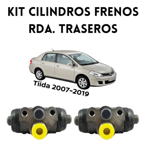Jgo Cilindros Frenos Traseros Tiida 2010 5/8 Original