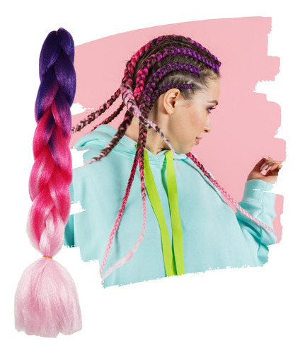 Extensiones Trenzas Africanas Kanekalon Crochet Color