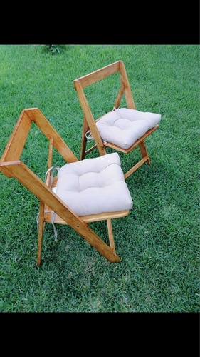 Silla De Madera Plegable. Súper Resistente