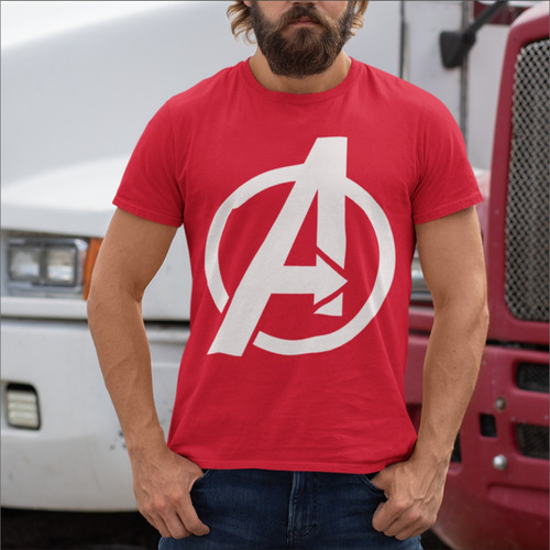 Remeras Con Logo Grande De The Avengers