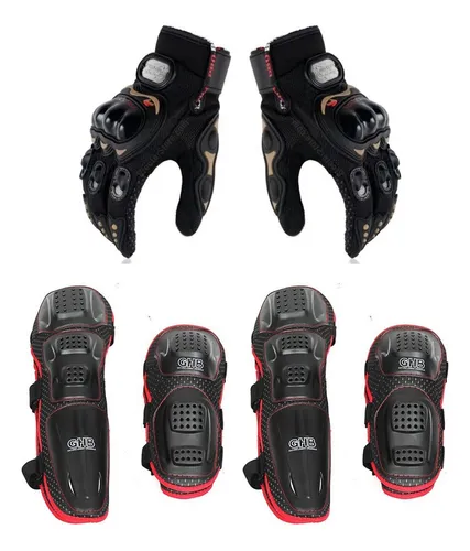 comprar Rodilleras Coderas Moto Juego Completo + Guantes Proteccion
