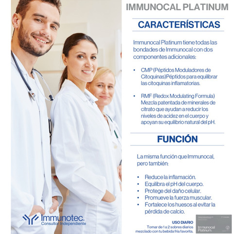 Immunocal Platinium - Glutation + Cmp + Rmf