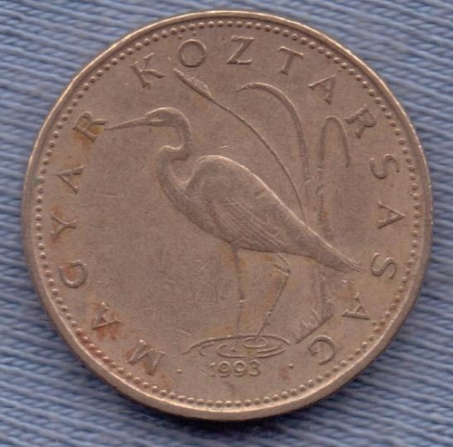 Imagen 1 de 2 de Hungria 5 Forint 1993 * Garza *