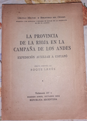 La Provincia De La Rioja En La Camp De Los Andes Roque Lanus