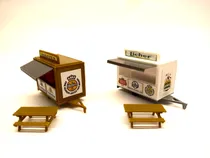 Comprar Carro De Comidas Escala 1\u002F87 Ho Ferromodelismo Maqueta 3d