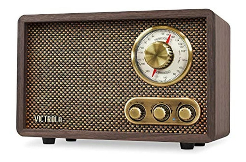 Victrola Radio Fm Am Con Bluetooth Madera Retro Style 