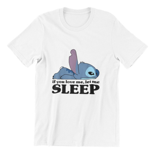 Polera Unisex Lilo Y Stitch Tocar Telefono Estampado Algodon