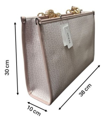 Bolsa Guess Color Rosa Palido Para Dama Sg962222 Rosa Pálido Rayas Oro Rosa Pálido