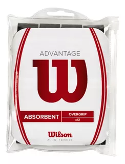 Overgrip Unisex Wilson- Advantage Ovrgrp 12pk - Tenis Color Negro