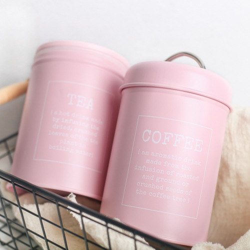 3 Piezas De Botes De Hierro Latas De Cocina, Café, Té,