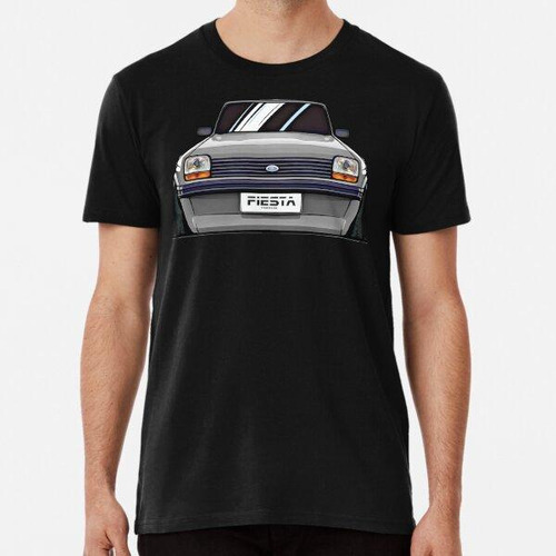 Remera Classic British Car Cartoon Of A Fiesta Platinum Algo