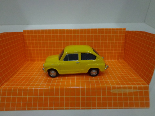 Fiat 600 Bolita 1963 Amarillo 1/43 Cartrix Modelos