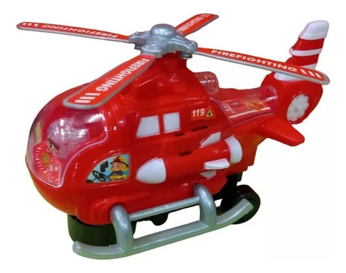 Helicoptero Bombero Con Luz Sonido Y Movimiento 360242