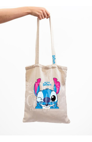 Bolsa Manta Tote Bag Stitch Estilo 1 Pieza Algodón