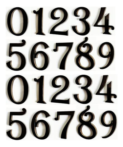 Black Mailbox Numbers, Self Adhesive Door Address Sign ...