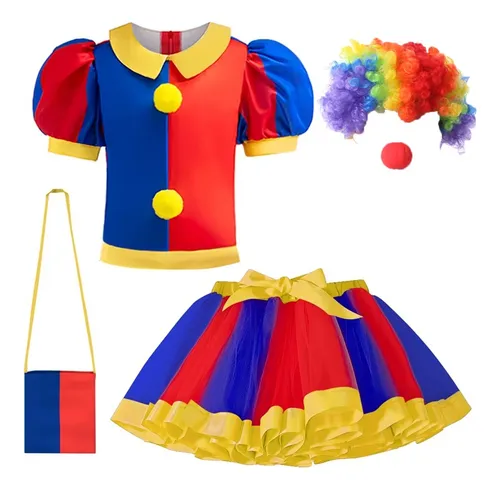 comprar Disfraces Pomni Para Niñas Halloween Navidad Actuaciones De Payaso Juego De Rol Fiesta Conjunto De Disfraces Regalo De Cumpleaños