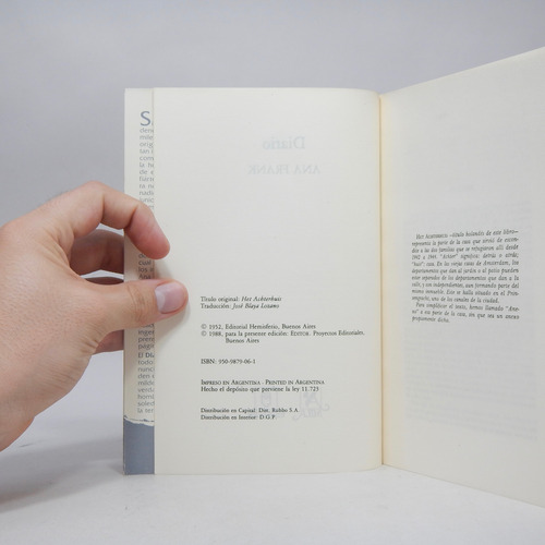 Diario Ana Frank Editor Proyectos Editoriales 1988 Ee5