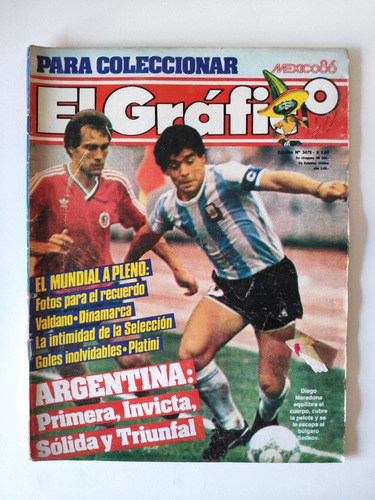 Pack Revistas El Gráfico Mundial México 86 Completo (Usado)