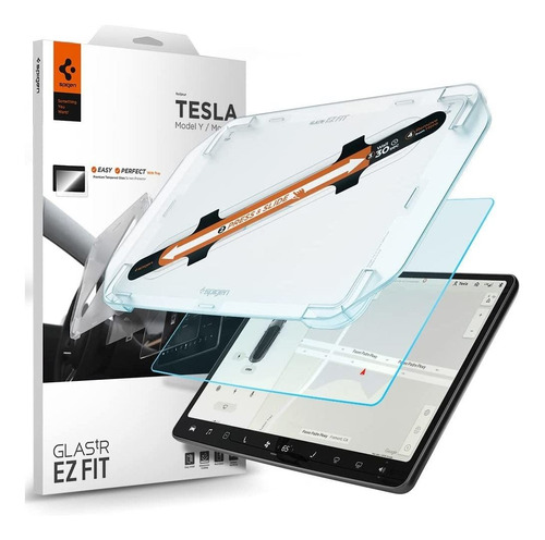 Vidrio Templado Spigen Para Pantalla Tactil Tesla Model 3/y