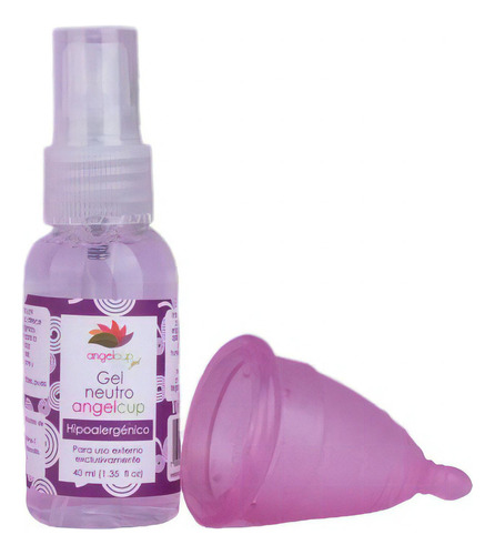 Angelcup® Copa Menstrual Lila Grande Y Gel Bolsillo Lila Gde Y Gel Bolsillo