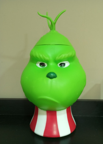 Contenedor Pochoclera Plástico Grinch Coleccionable Cine