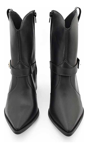 Botas Texanas Mujer Vestir Con Taco Medio Y Punta Fina Moda