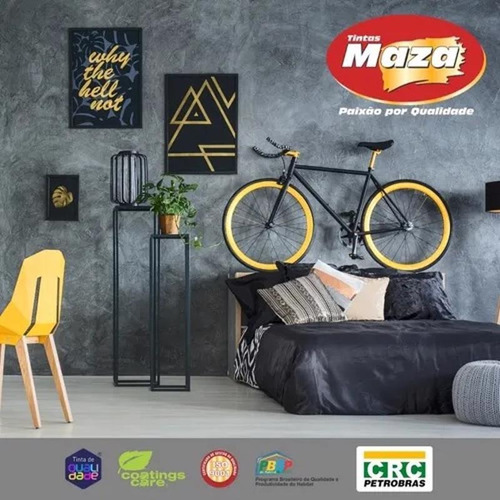 Imagem 3 de 3 de Efeito Decorativo Revestimento Cimento Queimado Maza 5,6kg