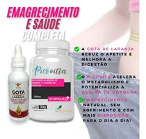Comprar Kit Suplementos Emagrecedores Picovitta Mais Gota De Laranja