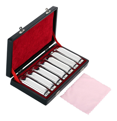 Harmonica 7 Toallitas (a-g) +set De Armónica En Forma De Cis