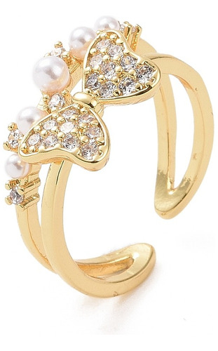 Anillos Midi Ring Ajustable Baño Oro 18k Mujer Dama