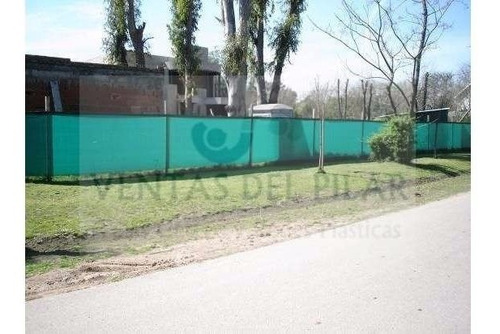 Imagen 6 de 6 de Media Sombra Verde Obra Rollo 2,1x50m Envios Pilar-escobar