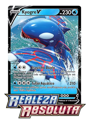 Kit Carta Pokémon Lendários Rayquaza Groudon Kyogre com Lote 50 Cartinhas  Originais