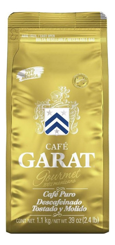 Café Puro Gourmet Garat Molido Tostado Y Descafeinado 1.1 Kg