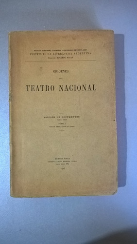 Orígenes Del Teatro Nacional I Textos Dramáticos En Verso