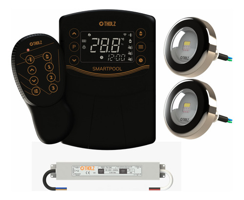 Kit Smartpool 2a Geração Tholz + 02 Leds 15w Rgbw