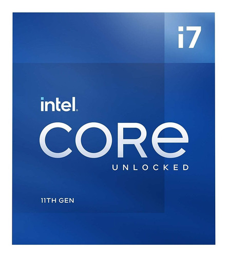 Cpu Intel Core I7-11700k, 8 Cores, 5.0 Ghz Unlocked, Lga1200