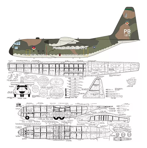 5 Maquetas De Aviones Militares! C-130 Ia-58 Mirage A4 !!