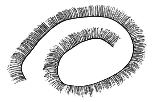 Bc10 Piezas Pestañas Postizas Tiras Para Maquillaje Der1