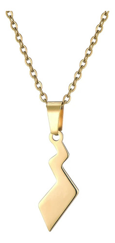 Collar Cola Pikachu Pokemón Acero Inoxidable Hombre Mujer