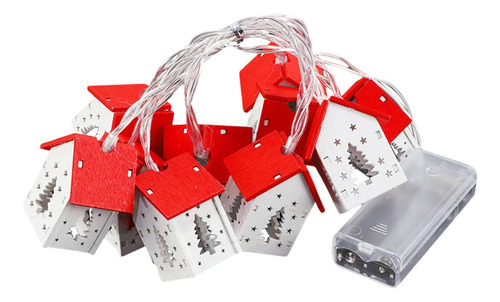 Luces Led De Casa De Madera 1,5 M 10 Luces Árbol De Navidad