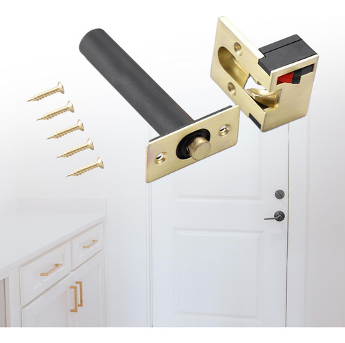 Cerradura De Cadena De Puerta, Protector De Puerta De Oro